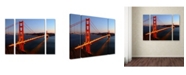 Trademark Global Pierre Leclerc 'Golden Gate SF' Multi Panel Art Set Large - 41" x 30" x 2"